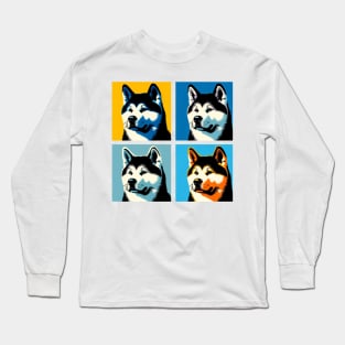 Akita Pop Art - Dog Lover Gifts Long Sleeve T-Shirt